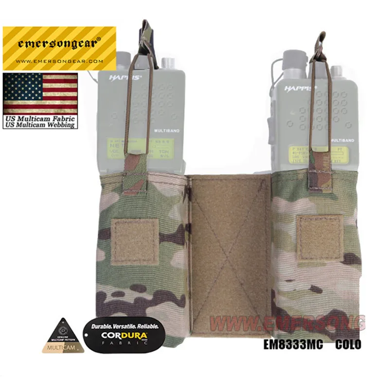 EMERSON MOLLE JPC MBITR Radio Pouch Set Multicam EM8333