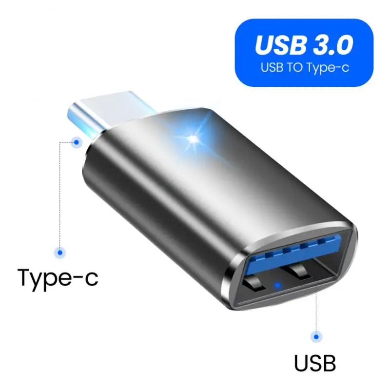 ZHSONG USB 3.0 Type-C OTG Adapter Type C USB C Male To USB Female Converter For Macbook Xiaomi Samsung S20 USBC OTG Connector type c to iphone converter Adapters & Converters