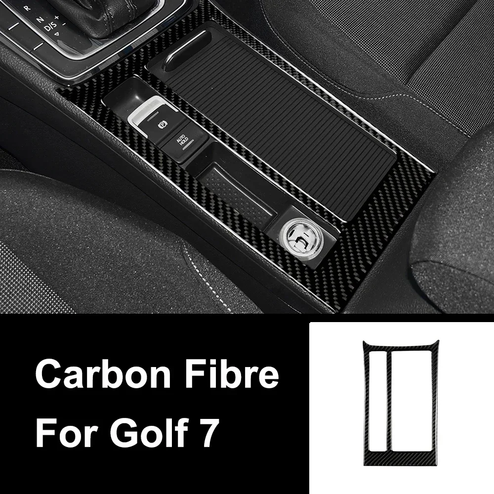 Interior do carro console da shift de engrenagem tampa do painel de  guarnição para a volkswagen vw golf 7 2013-2017 > Acessórios de decoração 