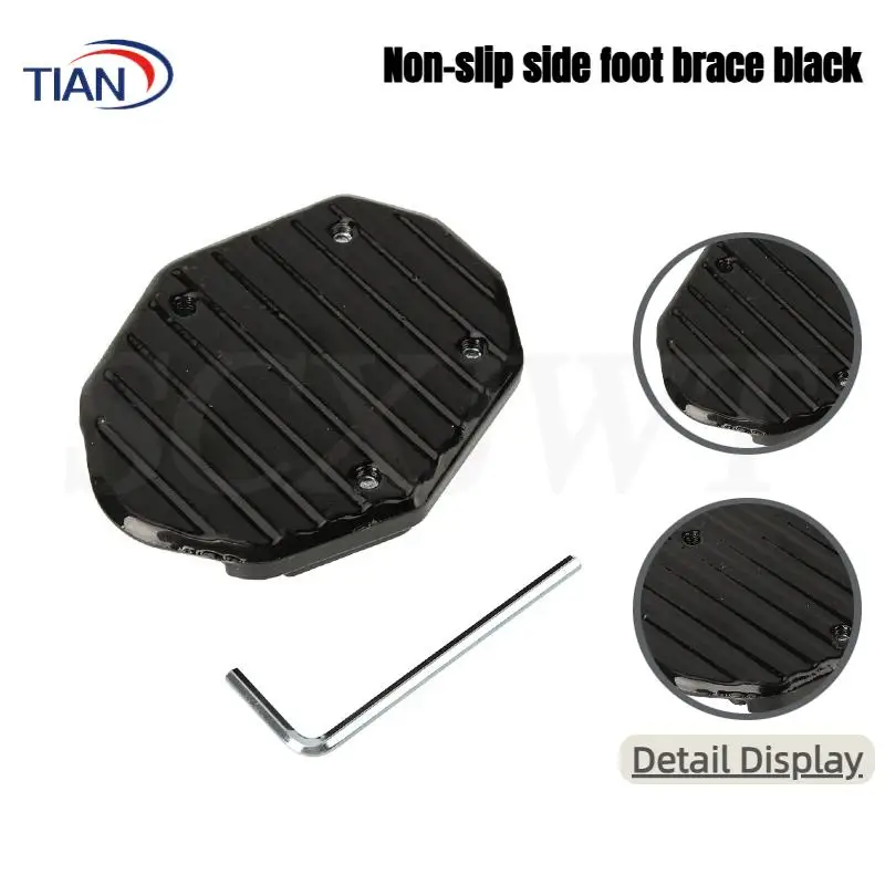 Motorcycle Kickstand Extender Foot Pad Support Plate Accessory