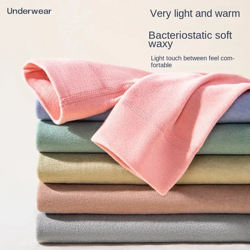 Autumn Winter Teens Kids Thermal Underwear Set Thick Double-sided Brushed Fabric children underwear suits,children clothes
