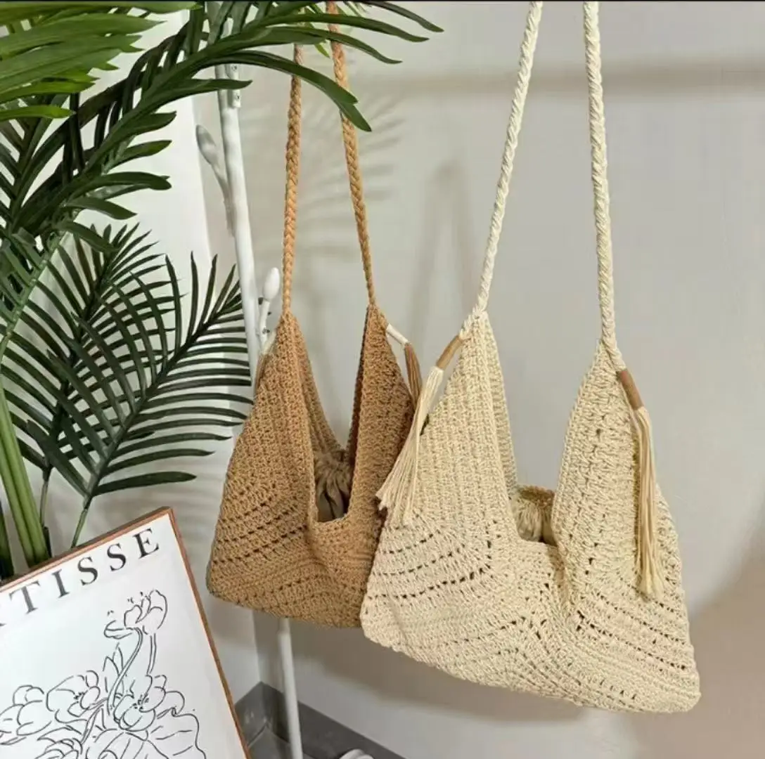 Lässige Strick-tragetasche Für Damen Große Schultertasche Sommer_voghion.com