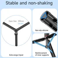 MEUYAG Selfie Stick Tripod Extendable Wireless Bluetooth Remote Portable Smartphone Tripod Stand Mount With light For smartphone - Image 6