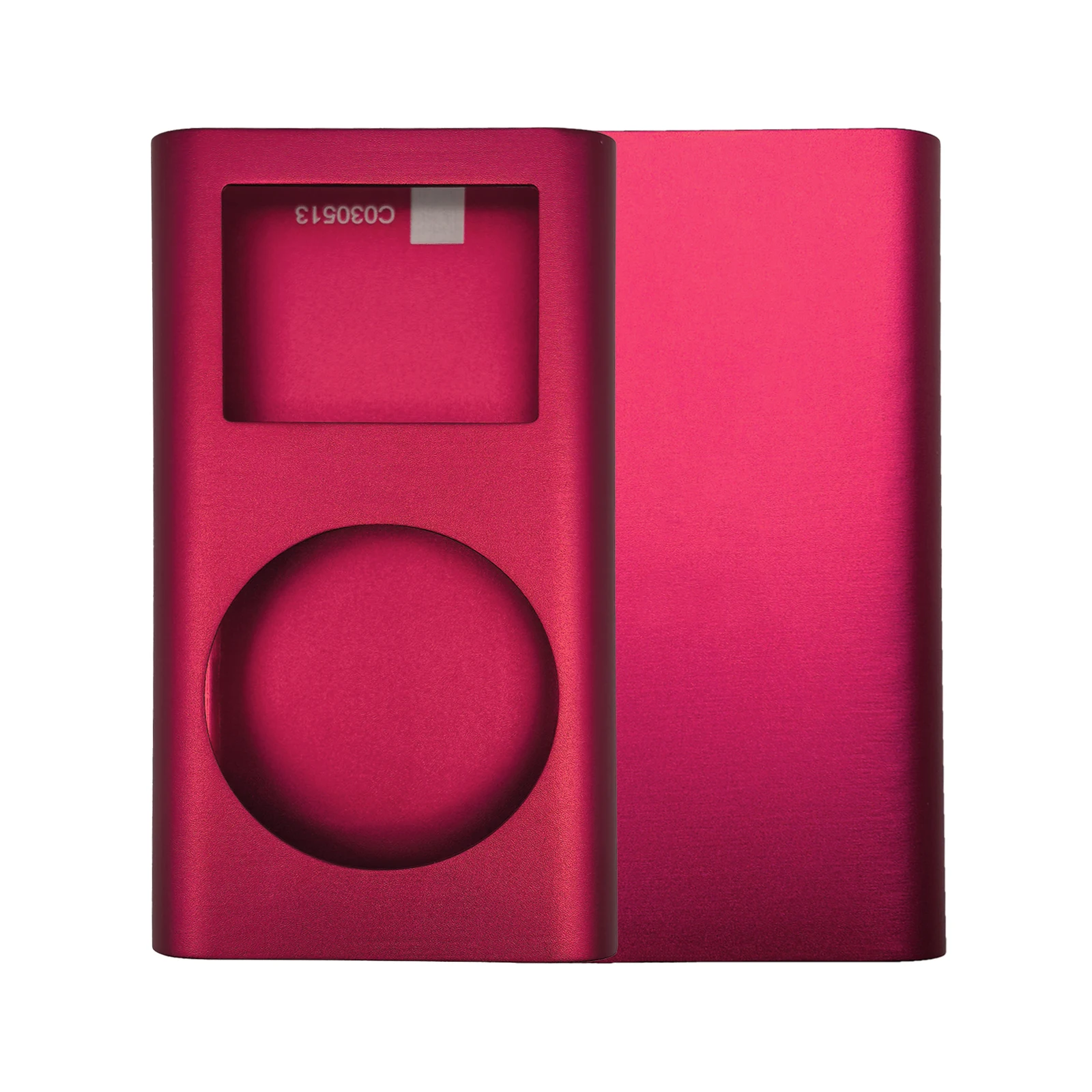 Sleek Metal Housing Shell with Lens Window for iPod Mini - Complete Replacement Case Cover