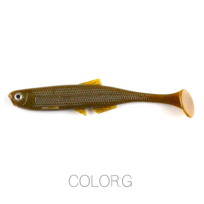 Supercontinent leanness ShadTeez T-tail 5cm/7.5cm/12cm Pike Zander Predator Fishing 3d eyes Soft lure Fishing lures 5