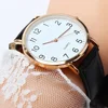 Men Watches Simple Business Analog Alloy Vintage Quartz Watch Arabic Number Strap Minimal Round Dial Classic Black Leather Strap 4