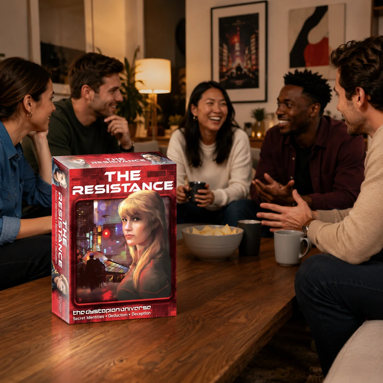 Intrigue & Deception: A Secret Identity Social Deduction Strategy Party Game