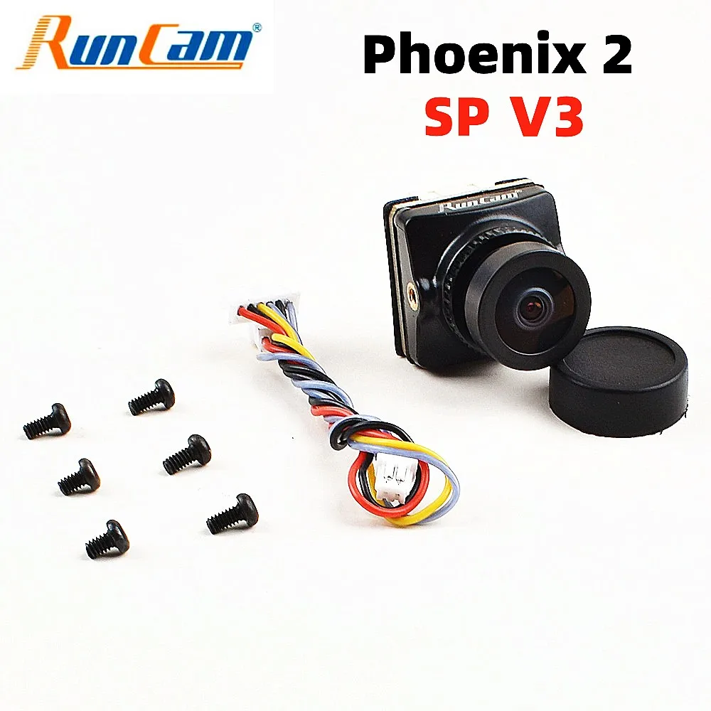 RunCam Phoenix 2 SP V3 Camera 1500TVL New Starlight SENSOR 15000mV/Lux-sec PAL/NTSC 4:3/16:9 for RC FPV Racing Drones Quadcopter