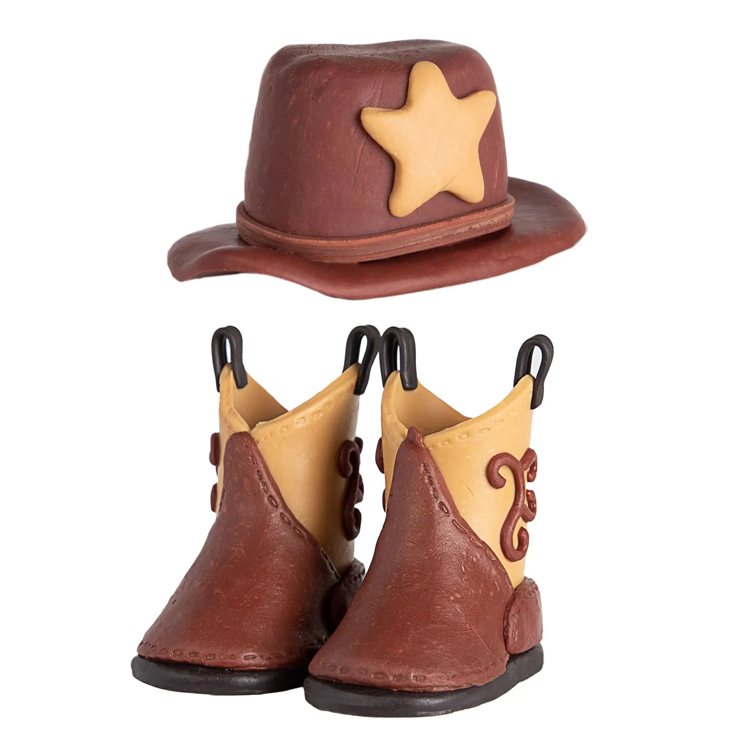 2 PCS Cowboy Chocolate Molds Silicone Candy Mold With Cowboy Hat Cowboy