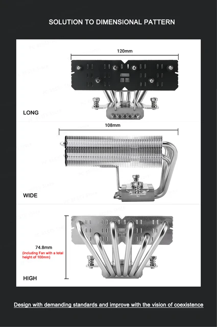 Dissipatore CPU Thermalright SI-100 | 6 Heatpipes 6mm, Ventola PWM 120mm, Tecnologia AGHP 3.0 | Per AMD AM4/AM5 E Intel 1150-1700 - Foto 3