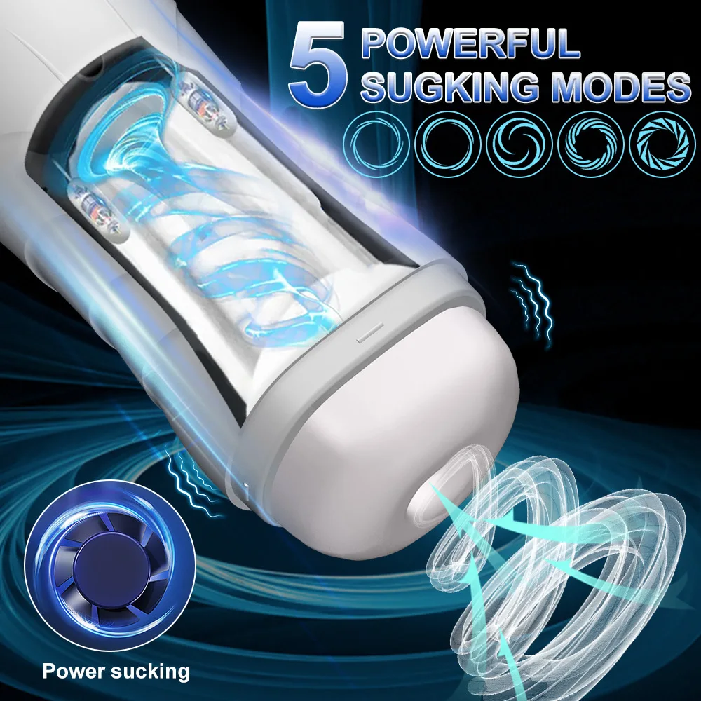 Men Automatic Sucking Masturbator Cup 10 Mode Deep Throat Blowjob Penis Stimulator Pocket Pussy Dicks Trainer Adult Male Sex Toy_voghion.com