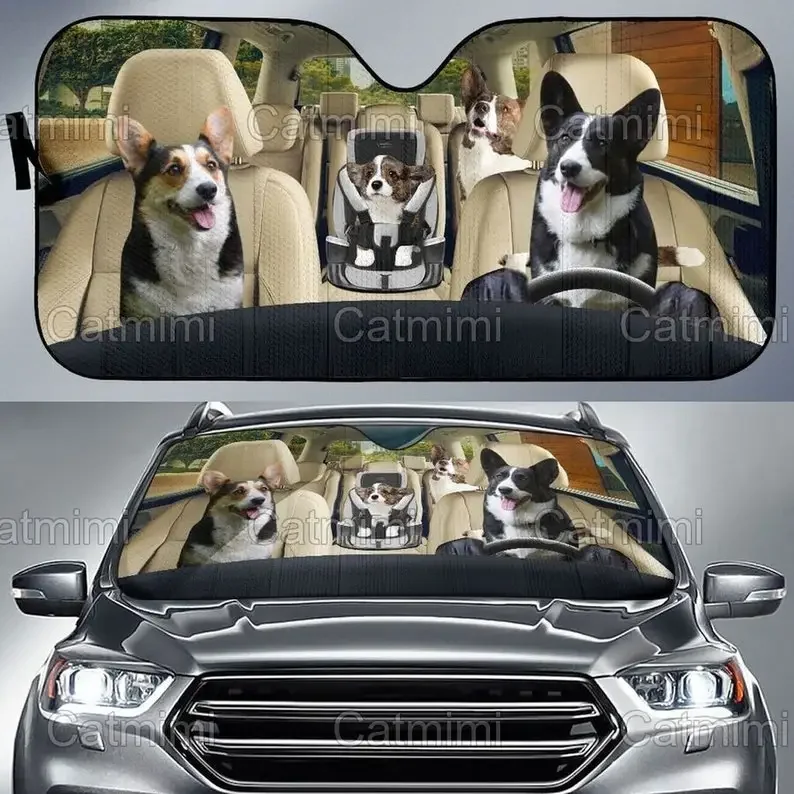 

Border Collie Car Sun Shade, Border Collie Auto Sun Shade, Car Decor, Car Windshield Sunshade, Gifts For Her, Gifts For Him MCL1