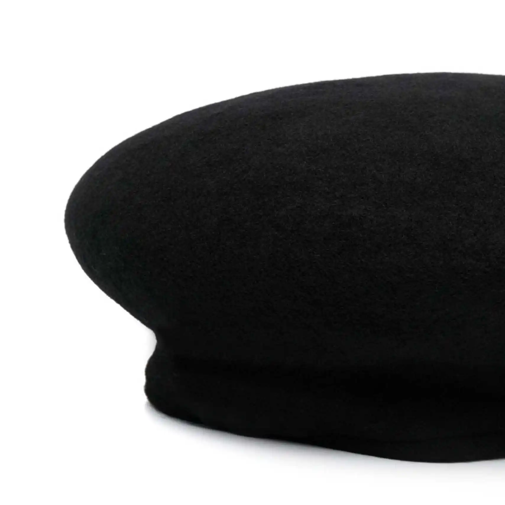 YOJI OOAK WOOl knitted wool black hat by Japanese designer fashion men's beret