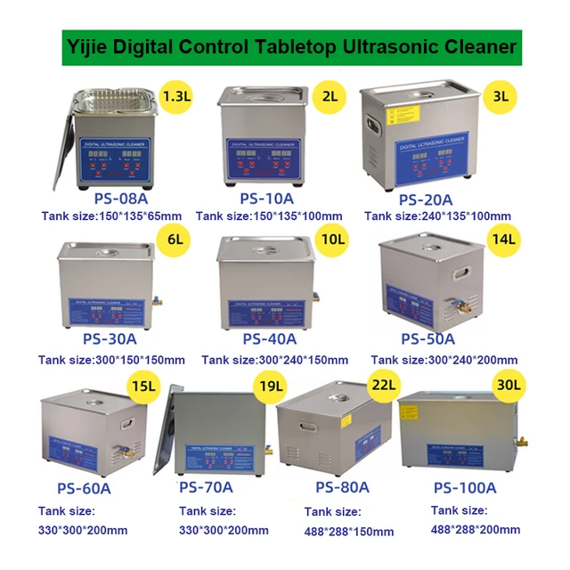 Easy Clean 3L Portable Tabletop Heated Ultrasonic Cleaner Machine for Small Work Pieces Hardware 6