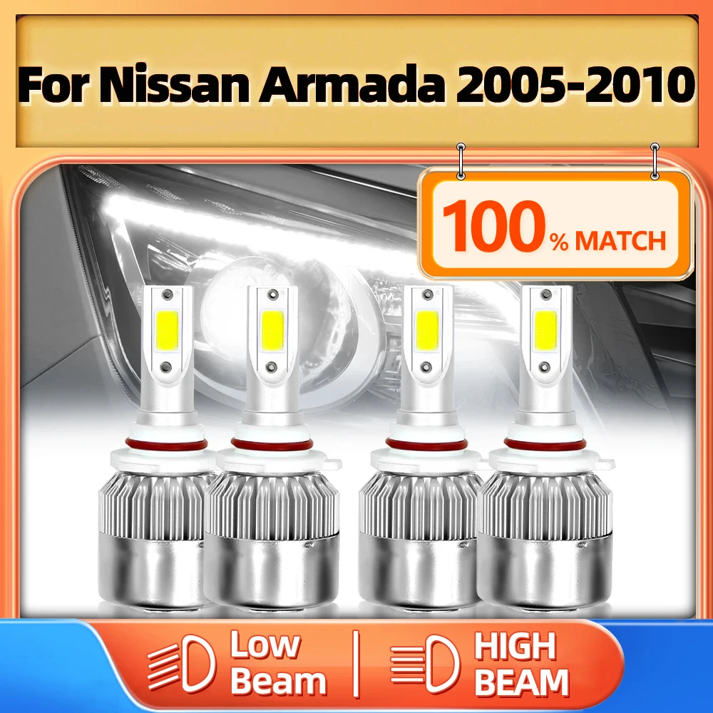 

Лампы головного света для Nissan Armada 9005, 9006, 6000, 2005, 2006, 2007, 2008, 2009