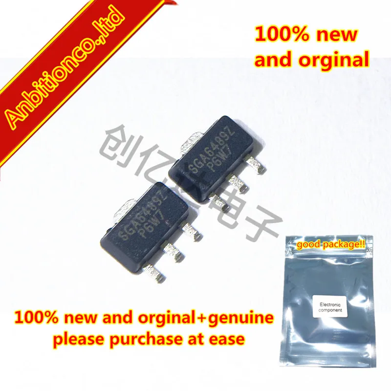 

5 шт. 100% Новый оригинальный SGA6489Z SOT-89 DC до 3500 МГц, Каскадный SiGe HBT MMIC усилитель