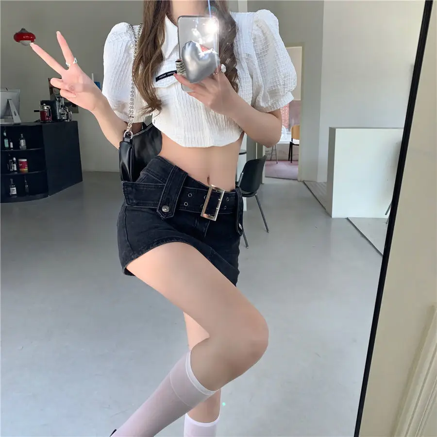 black jeans mini skirt