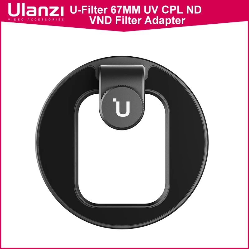 Ulanzi U-Filter 67MM UV CPL ND VND Filter Adapter Universal Camera Phone Lens Filter Adapter Ring Smartphone Filter Adapter