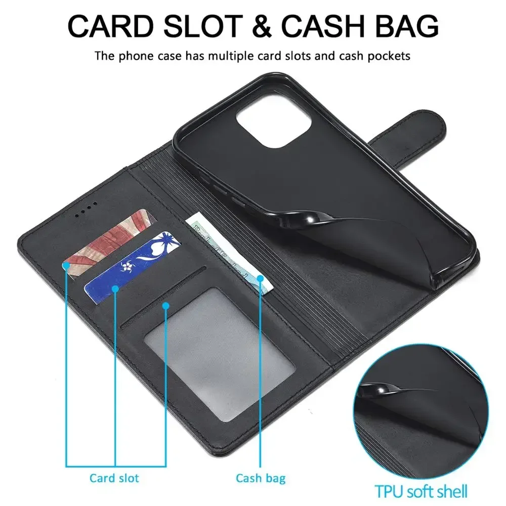 Flip Case For Huawei P20 P30 P40 Lite P Smart Z 2019 Mate 10 20 30 60 Pro Y5 Y9 2019 Magnetic Leather Wallet Stand Phone Cover 4