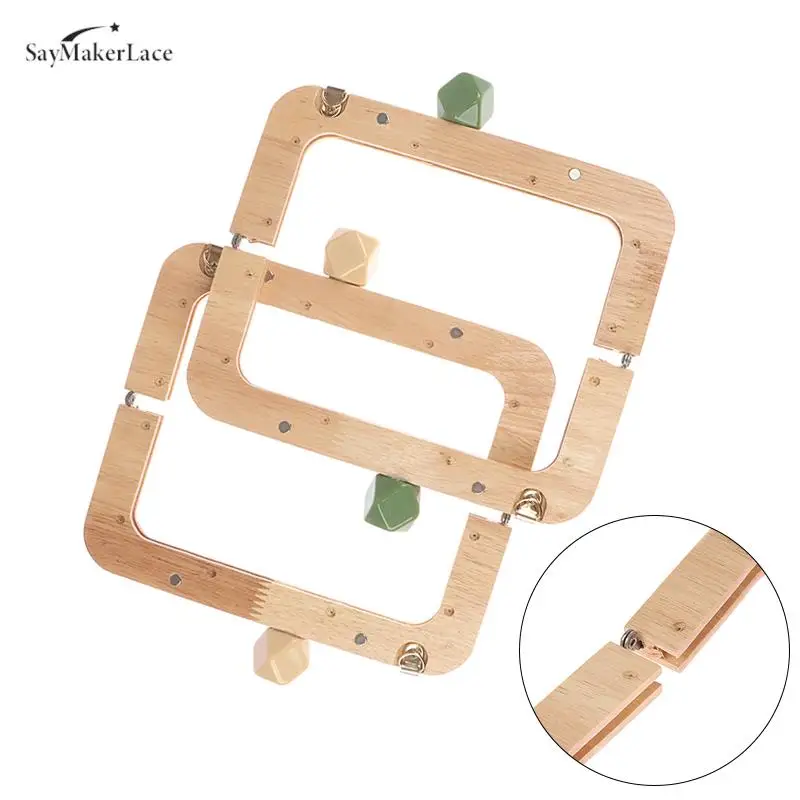 New Classic Big Ball Clasp Solid Wood Material Wooden Purse Frame Screws Inside Wood Bag Handle Frame Purse Accessories 1pc deepeel 9 20 5cm wooden bag closure handles solid wood metal screws diy kiss clasp purse frames handmade bags accessories