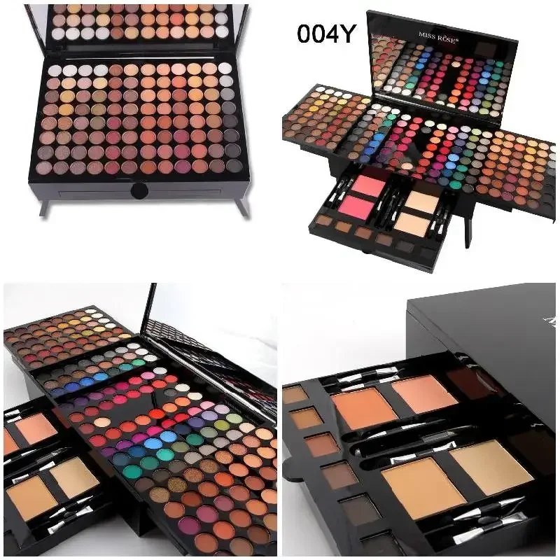 Miss Rose Professional Makeup 194 Color Matte Shimmer Palette Cosmetic Foundation Powder Blush Eyebrow Contouring Beauty Kit Box eye makeup set makeup set makeup kit makeup gift box