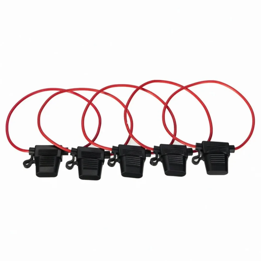 

5pcs 30A Waterproof Amp In Line Stanard Blade Type Fuse Holder Fuses Car Auto Automotive Trike Fusible Auto