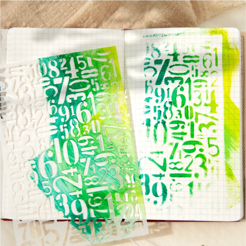 Journal GO 34pcs Creative Hallowed out Material Paperss DIY Photo Album Collage Journalling Scrapbooking Background Paper 6