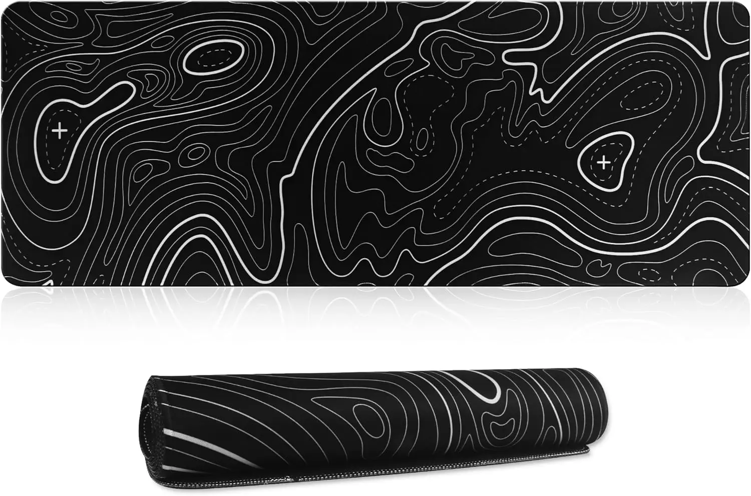 Dual-Pack Mouse Mat - Soft Surface Anti-Slip Desk Pad for Home, Office, and Gaming Use