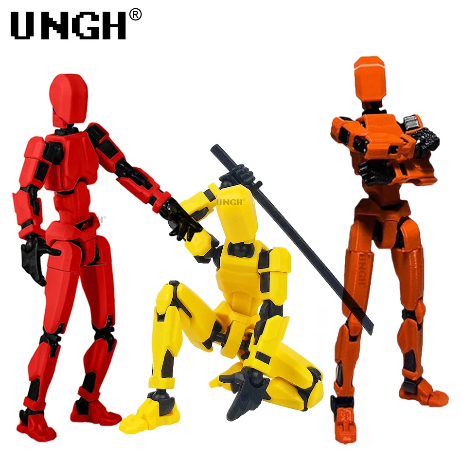 UNGH Multi-Jointed Movable Robot Action Figure – 3D Printed Full Body Toy