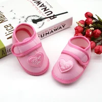 Infant Baby Girls Flats Letter Printing Love Pattern Soft Sole Non-slip Flower Princess Wedding Dress Walking Shoes for Newborn 5