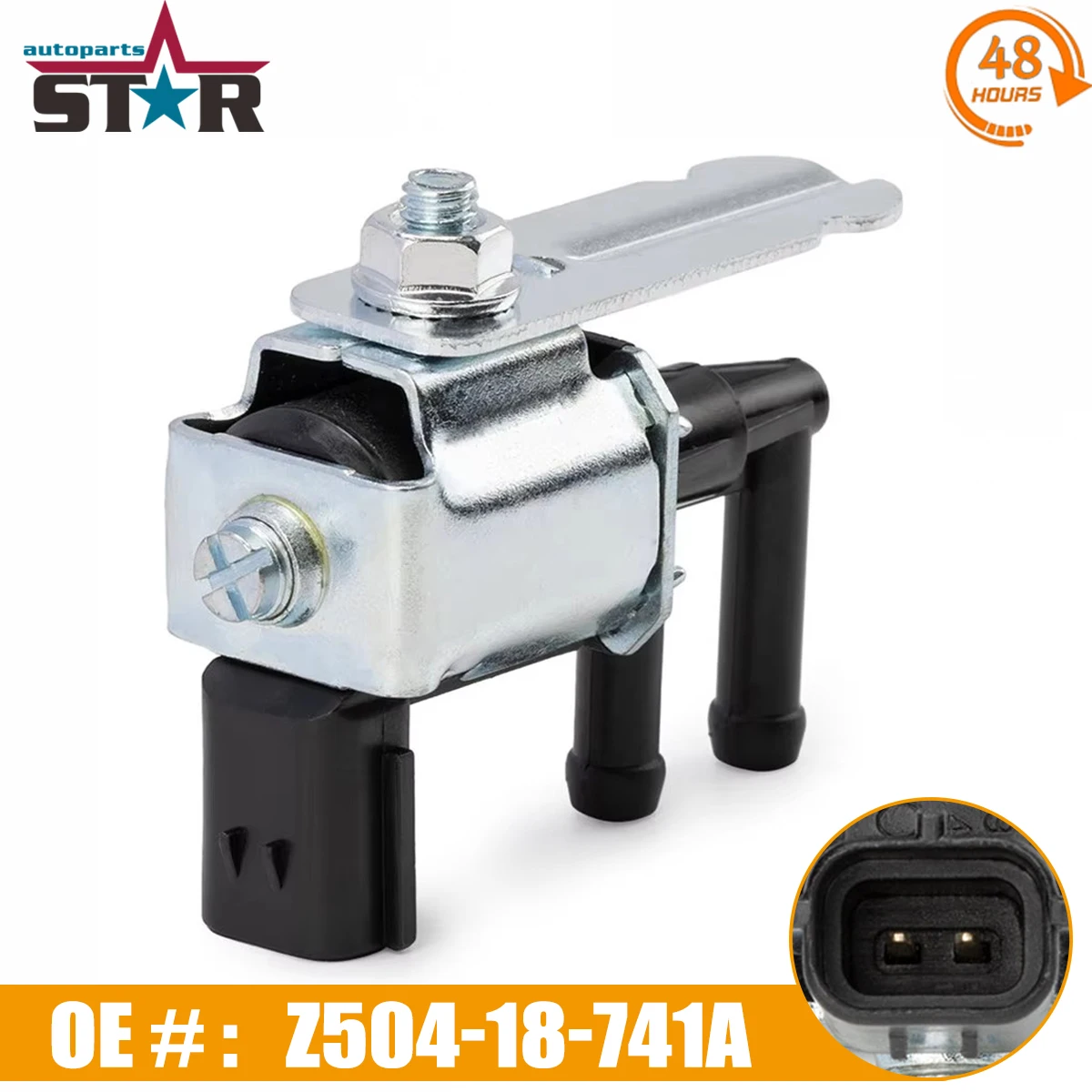 thumbnail image 2 of Vapor Canister Purge Solenoid W/Connector Fits: Mazda 6 MPV Protege Protege5 RX8 2 of 10