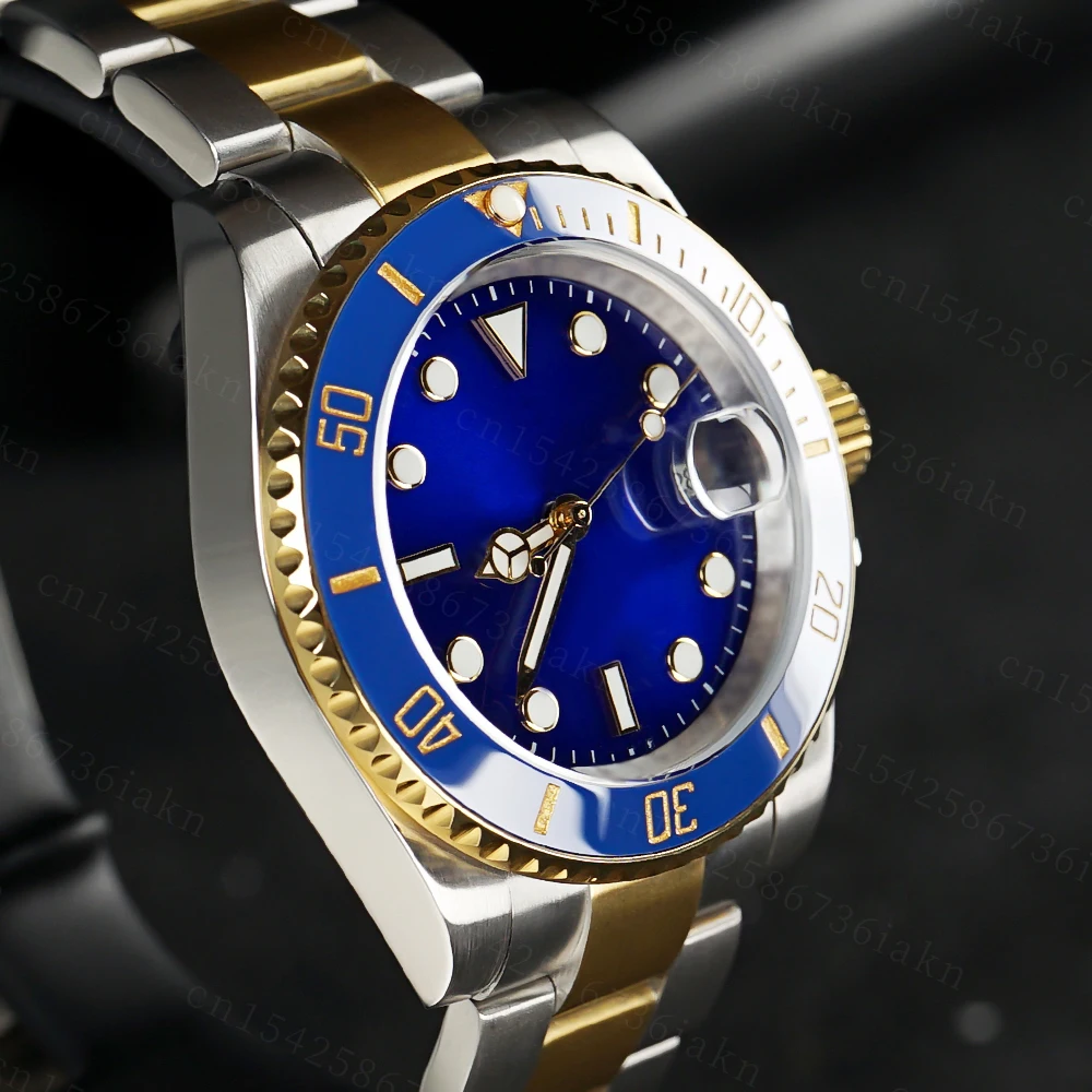 2022 Fashion New 40mm Men's Leisure Sports Sapphire Mirror Stainless Steel Material Waterproof Automatic Mechanical Watch
