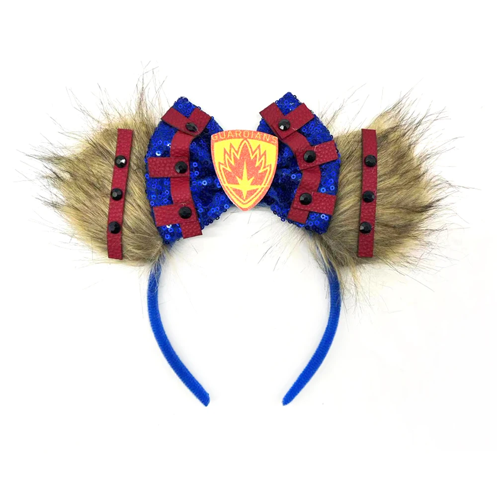 Guardians of The Galaxy Groot Mickey Mouse Ear Headband Adults Kids Grogu Headwear Rocket Raccoon Hairband Girls Hair Accessorie 5