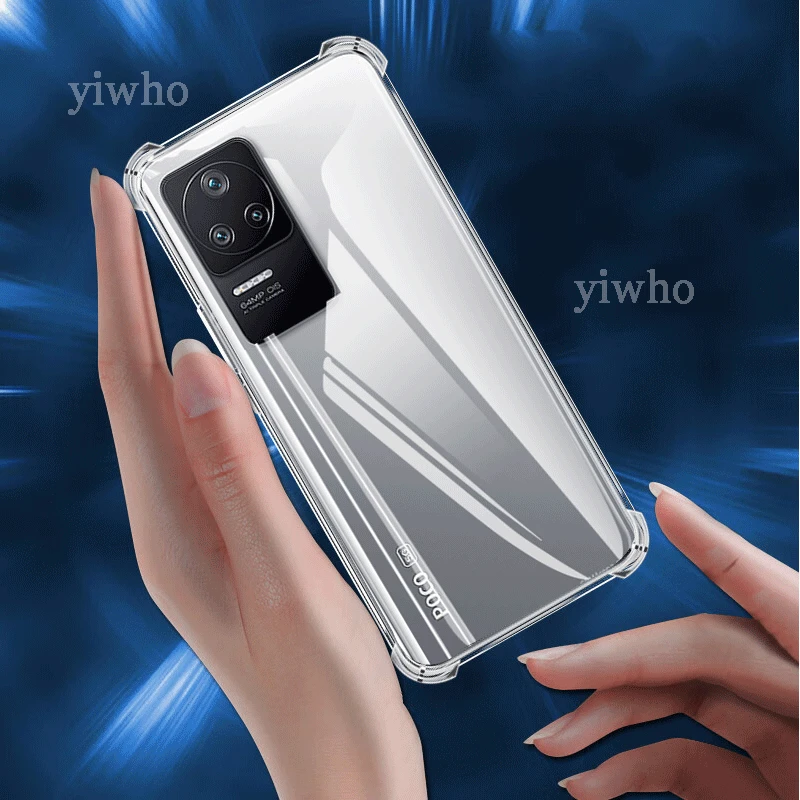 Verco Custodia Trasparente Per Xiaomi Poco F4 - TPU Sottile E Flessibile - 2