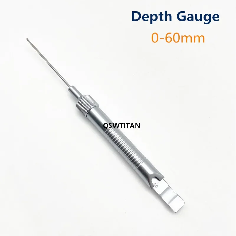 Depth Gauge 0mm to 30mm /60mm/40mm/90mm orthopedic instruments veterinary surgical instruments For orthopedics Veterinary surgical
