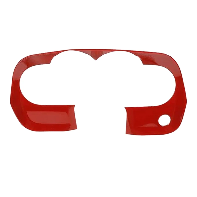 

Car Dashboard Cover Instrument Panel Trim For 2009-2014 Dodge Challenger Accessories Decorative Frame Stickers, Red