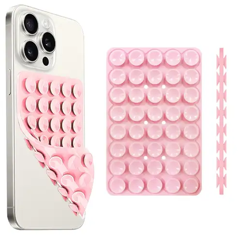 Silicone Suction Cup Phone Holde Multifunctional Fixed Anti-slip Mobile Fixture Double Sided Detachable Phone Rubber Sucker Pad - Image 22