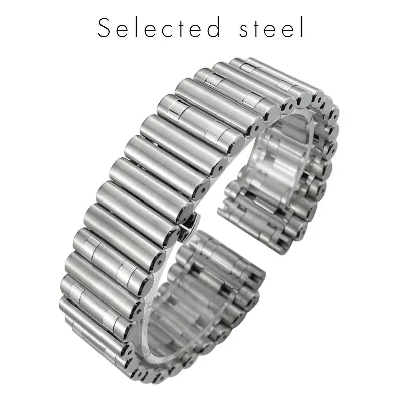 SCHIK 316L High Quality Stainless Steel Watch Band 22mm Fit for Breitling 42mm Dial Bracelet Chronomat B01 Silver Metal Watch