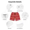 Swimsuits Christmas Print Gym Shorts Summer Dachshunds Cute Hawaii Board Short Pants Men Custom Sports Fast Dry Beach Trunks 5