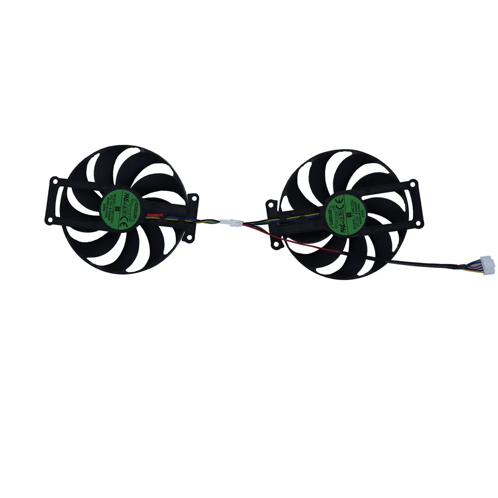 Conjunto T129215sufdc10h12s9-crefrigerador Gpurefrigeração Vgaventilador Placa de Vídeopara Asus Dual Rtx2060-o6g Evopara Asus Gtx 1660 6gb Dual Evopara Asus Rtx 2070 8gb Dual Evo v2 Peças - Imagem 3