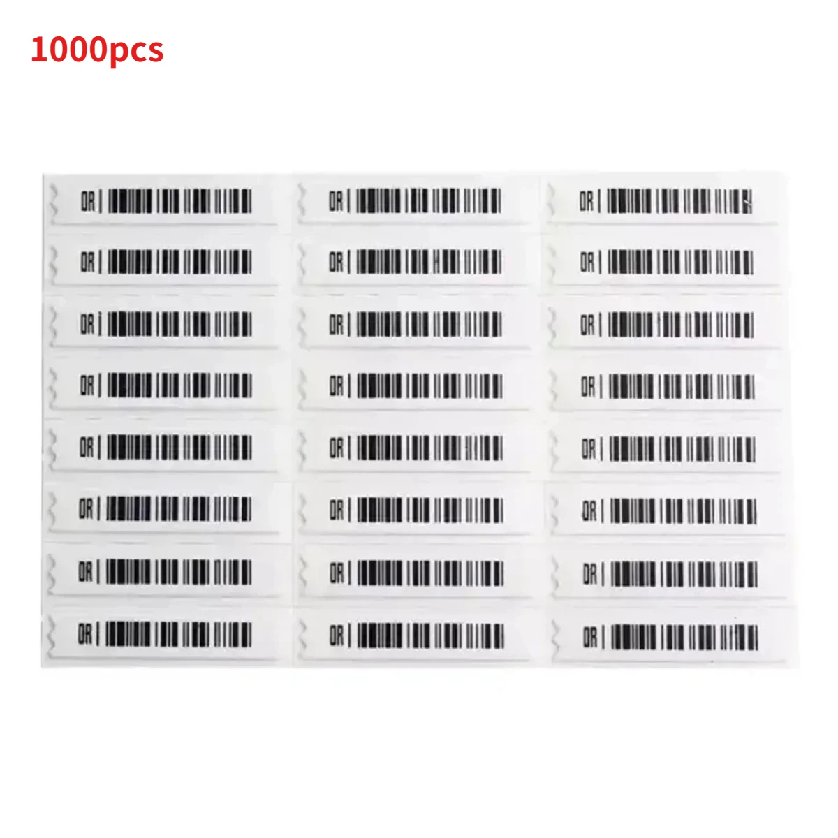 1000pcs 자체 접착식 도난 방지 AM 소프트 라벨 소매점 EAS 58KHz 보안 바코드 태그 알람 DR 라벨