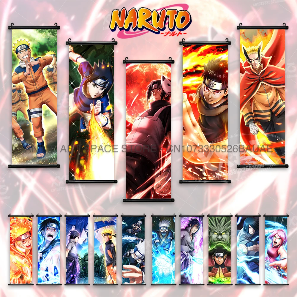Naruto pendurado pintura haruno sakura arte de parede uchiha itachi rolos  imagem anime cartaz uchiha ovito decoração para casa mural - AliExpress, image size:1000x1000