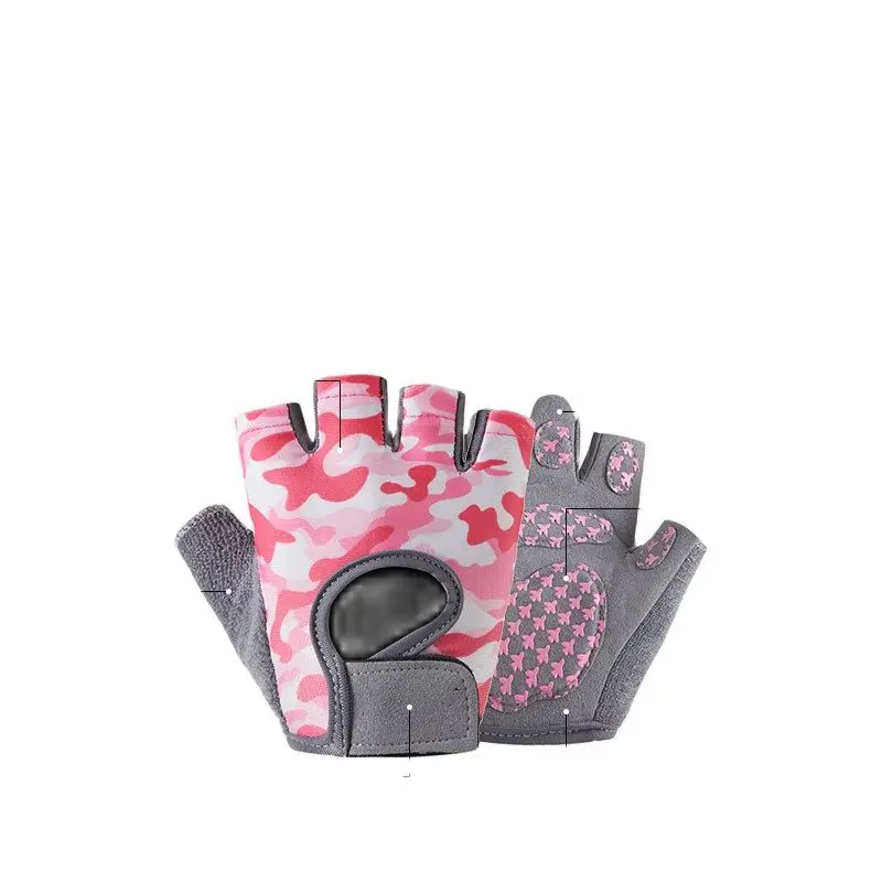 Kids Fishing Gloves Breathable Quick Drying Half Finger Non-Slip Damping Cyclisme Scooter Riding Children Sport Gloves