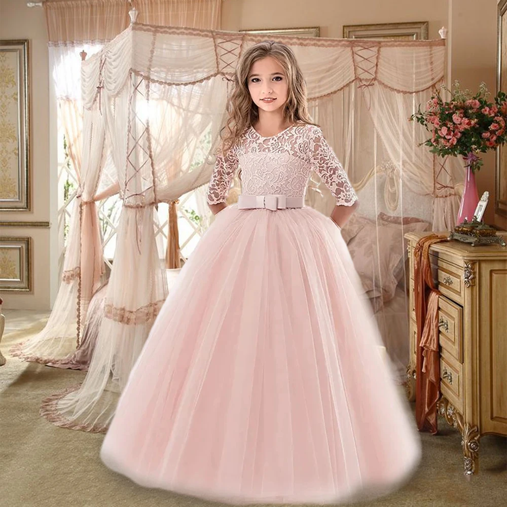 Girls Dresses Elegant Princess For Party Wedding
