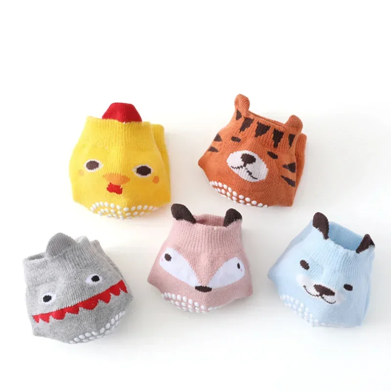 1 Pair Cotton Baby Knee Pad Boys Girls Anti-slip Knee Pads Newborn Protector Crawling Elbow Cushion Kid Leging Kneecaps