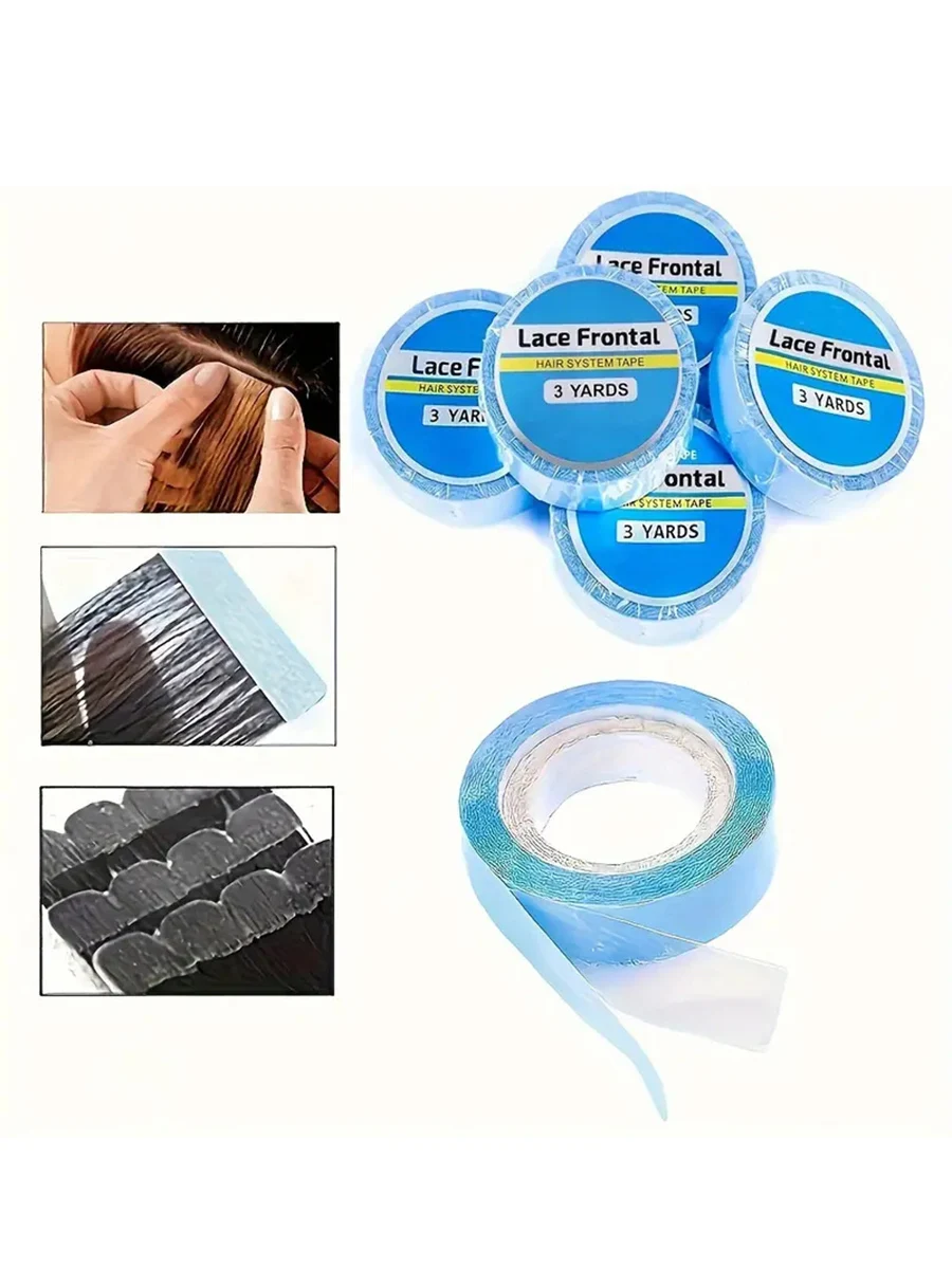 3 Yards/Roll Hair System Tape Double Side Tape Ultra Hold Hair Extension Tapes For Lace Closure Toupee Front Wig