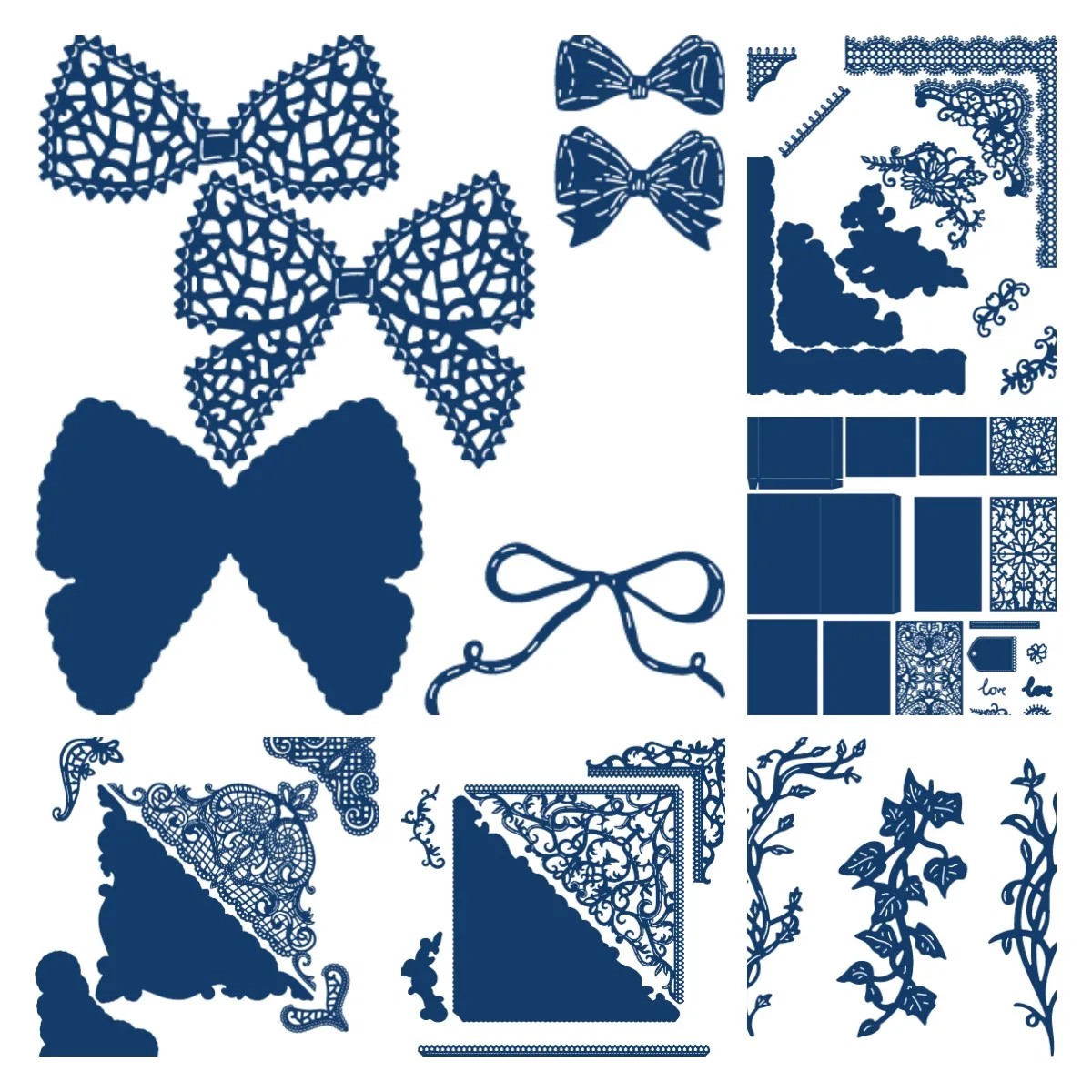 

Prosperity Corners Flower Kisses Metal Cutting Dies For Diy Scrapbooking Crafts Dies Cut Stencils Maker Photo Album Template