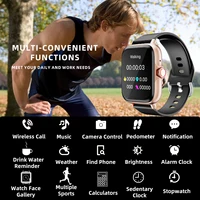 1.83'' Smart Watch with Message Answer Call Sleep Monitoring Sports Pedometer Information Alerts For iPhone Android - Image 2