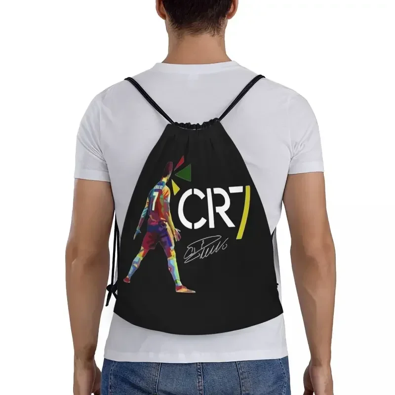 Ronaldo Backpack Drawstring Bags Gym String Sackpack for Exercise