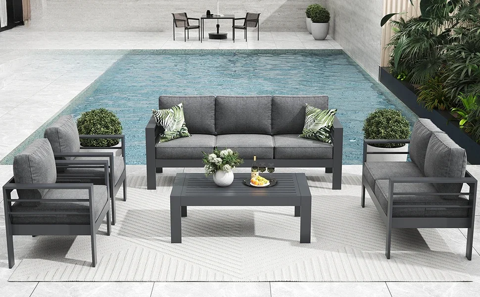 6 Piece Outdoor Patio Furniture Sets